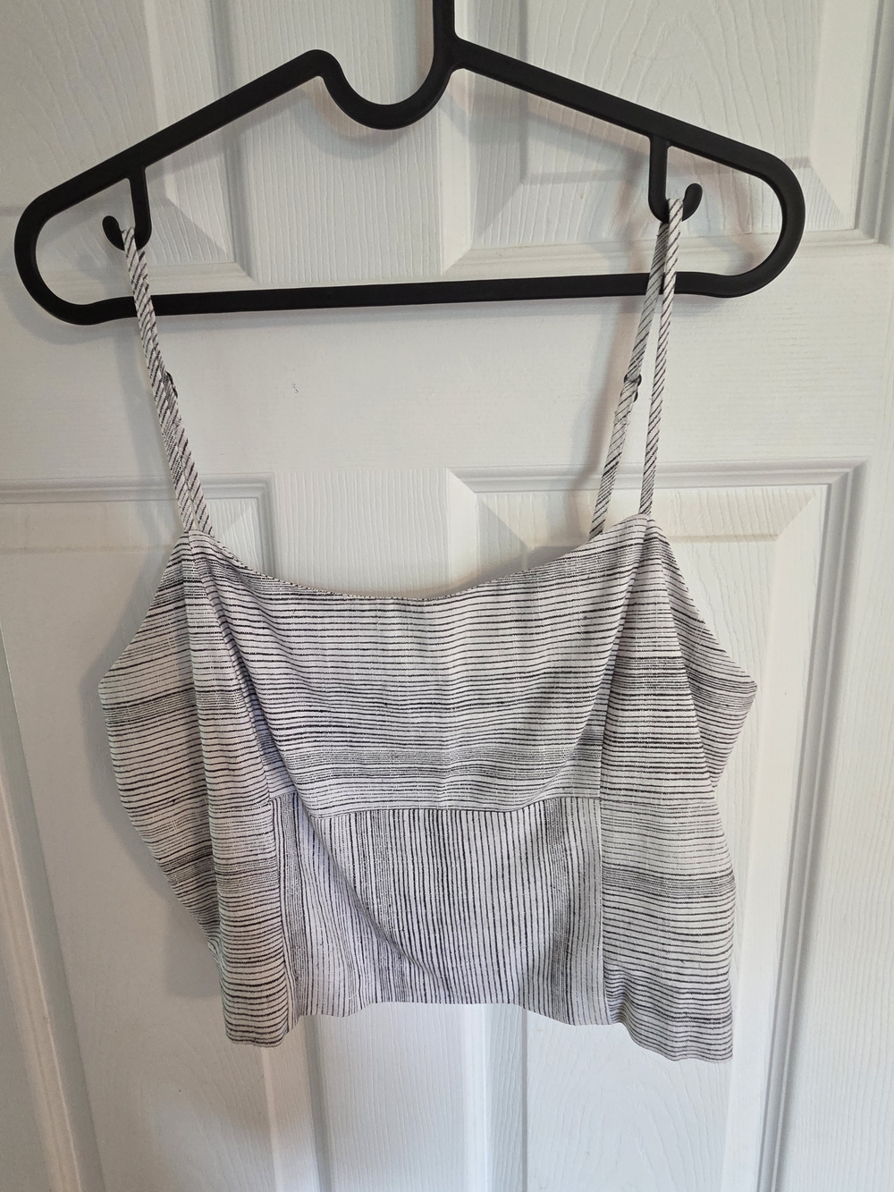 Gentle Fawn Black & White Striped Spaghetti Strap Top